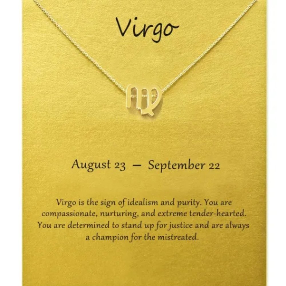 GOLD Zodiac Necklaces - Picture 3 of 5